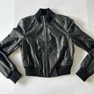 Hinge Leather Jacket Hinge Bomber Jacket Medium Nordstrom Black Small